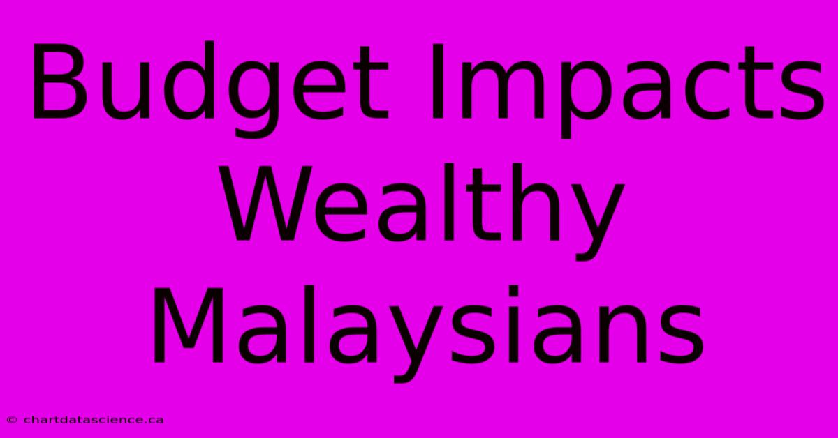 Budget Impacts Wealthy Malaysians 