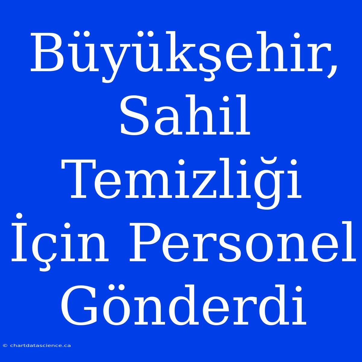 Büyükşehir, Sahil Temizliği İçin Personel Gönderdi