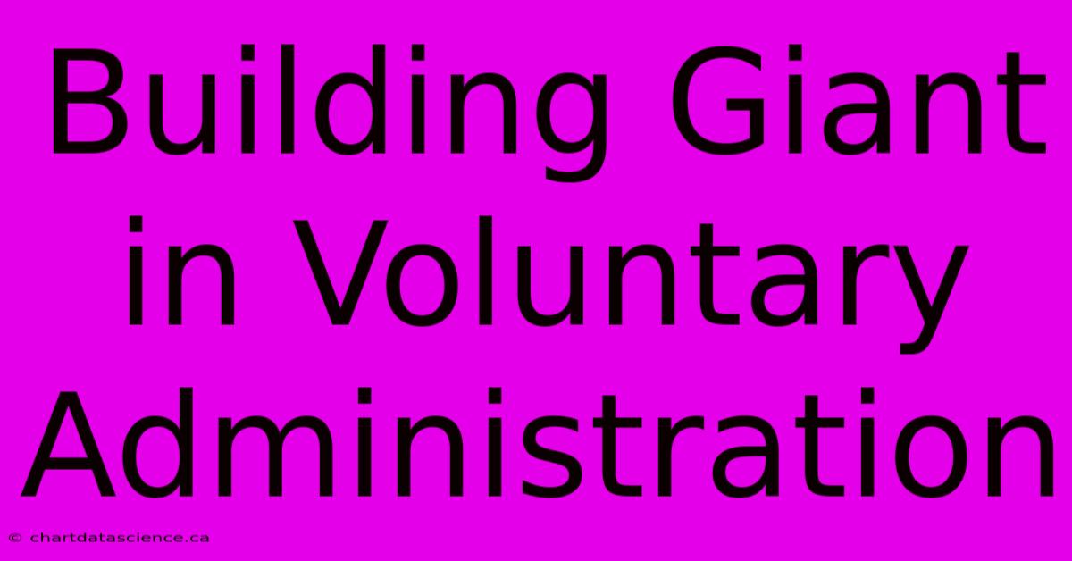 Building Giant In Voluntary Administration