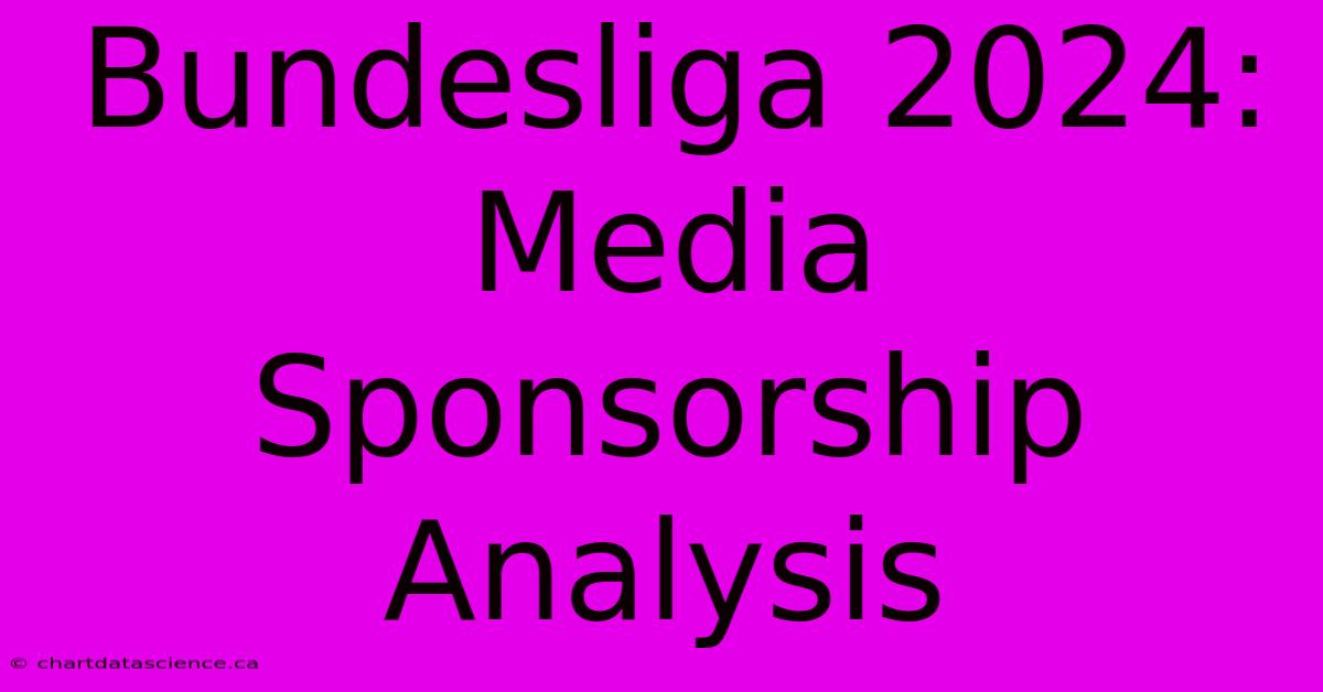 Bundesliga 2024: Media Sponsorship Analysis