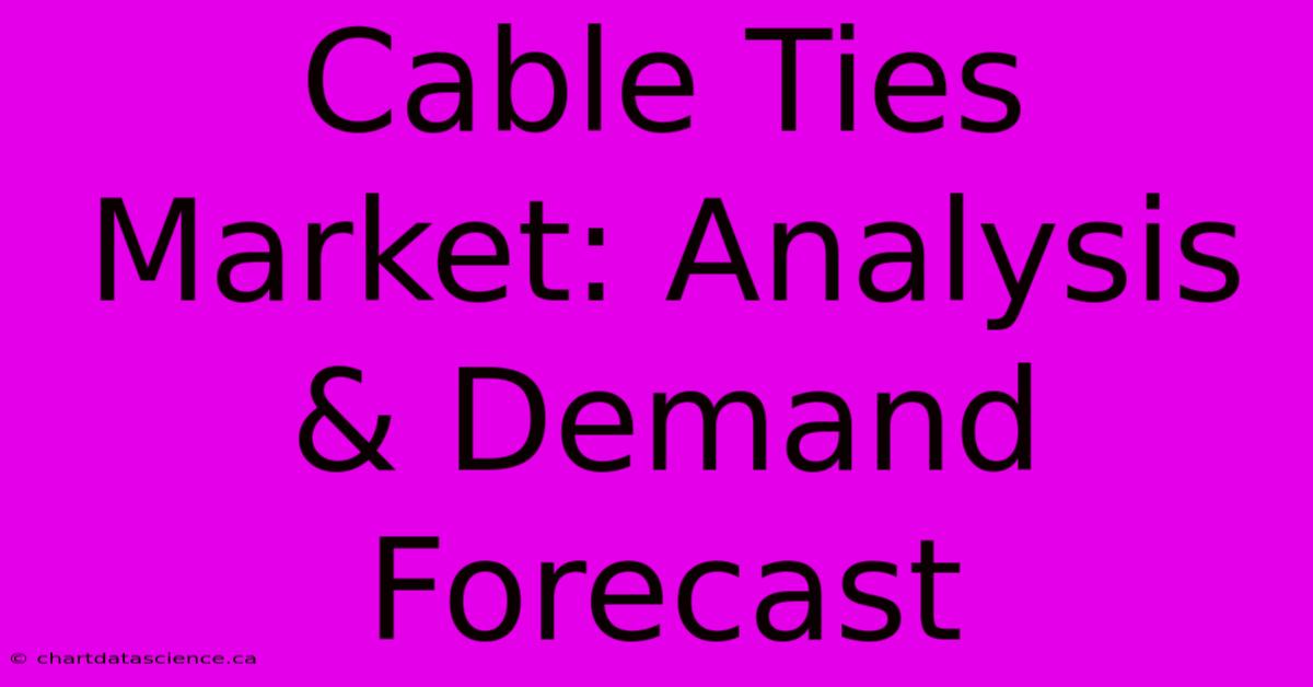 Cable Ties Market: Analysis & Demand Forecast