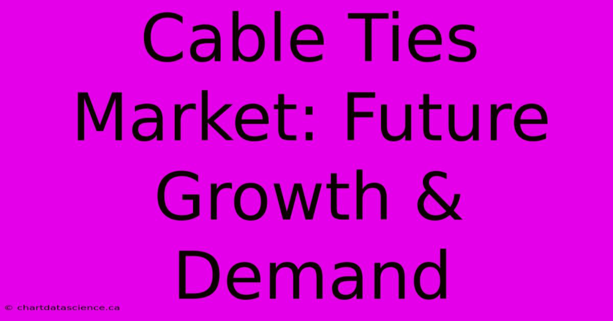 Cable Ties Market: Future Growth & Demand