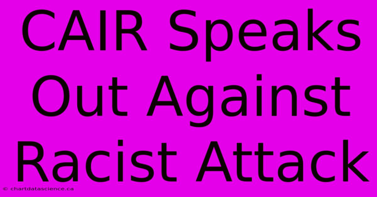 CAIR Speaks Out Against Racist Attack