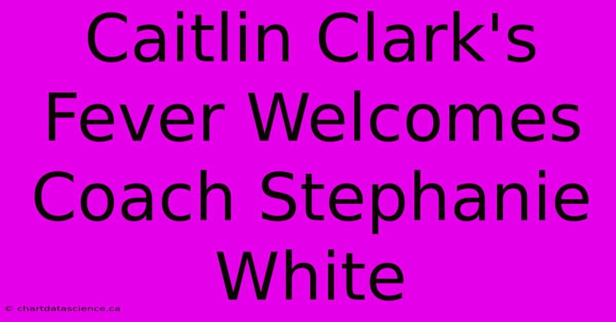 Caitlin Clark's Fever Welcomes Coach Stephanie White