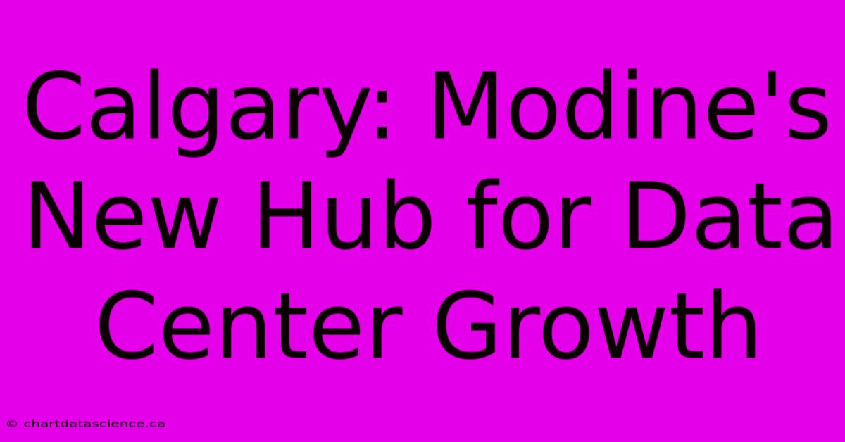 Calgary: Modine's New Hub For Data Center Growth