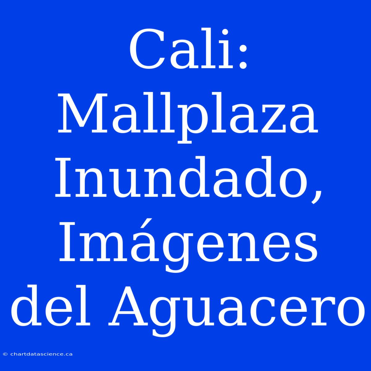 Cali: Mallplaza Inundado, Imágenes Del Aguacero