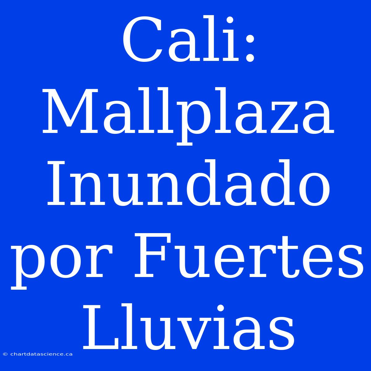 Cali: Mallplaza Inundado Por Fuertes Lluvias