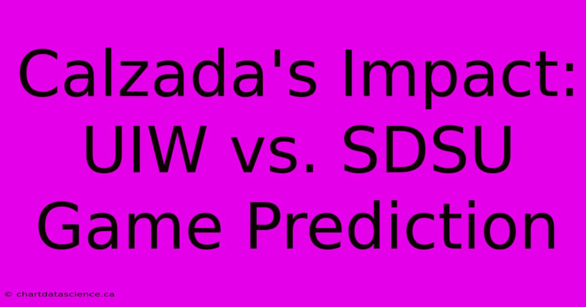 Calzada's Impact: UIW Vs. SDSU Game Prediction