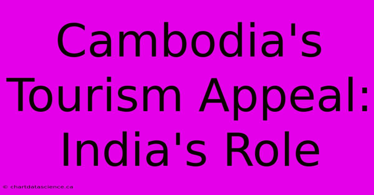 Cambodia's Tourism Appeal: India's Role