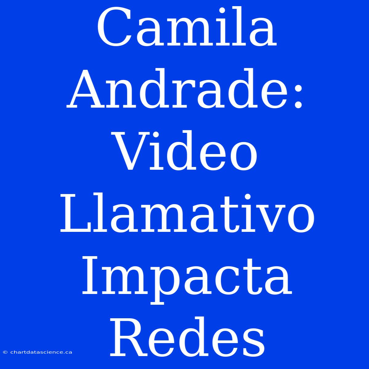 Camila Andrade: Video Llamativo Impacta Redes