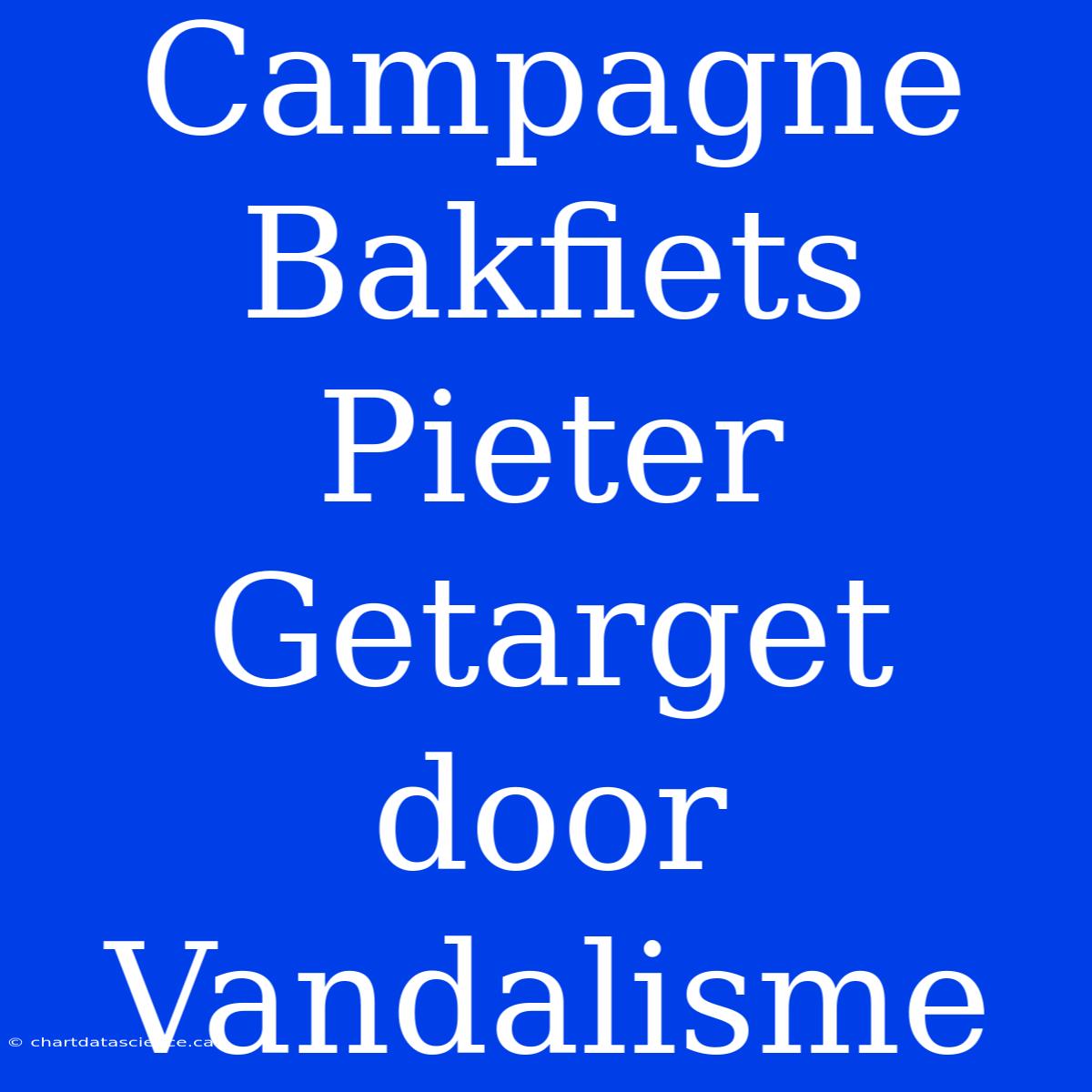 Campagne Bakfiets Pieter Getarget Door Vandalisme