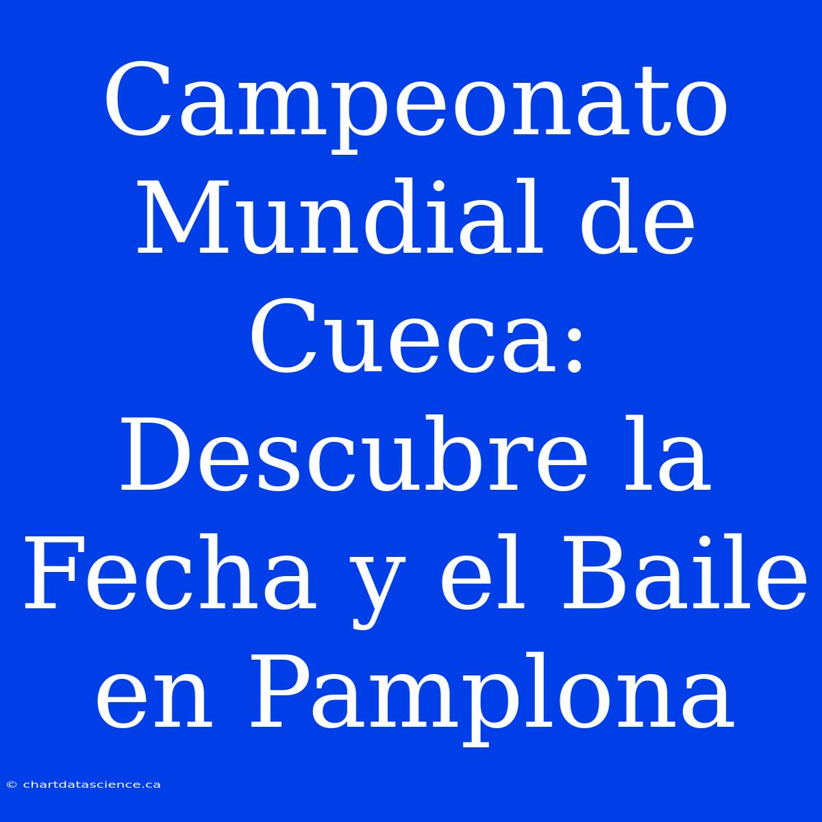 Campeonato Mundial De Cueca: Descubre La Fecha Y El Baile En Pamplona