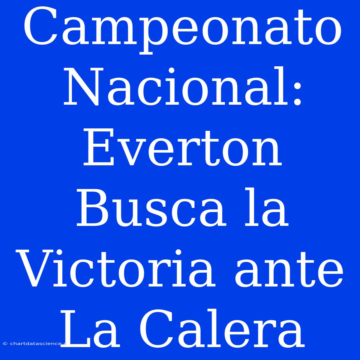 Campeonato Nacional: Everton Busca La Victoria Ante La Calera