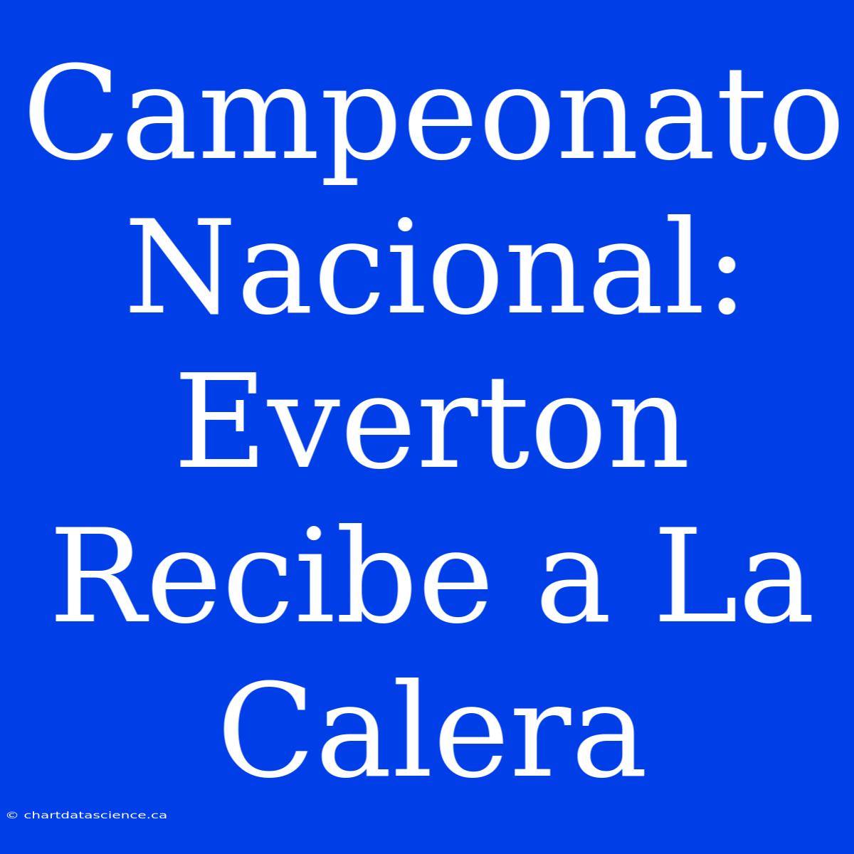 Campeonato Nacional: Everton Recibe A La Calera