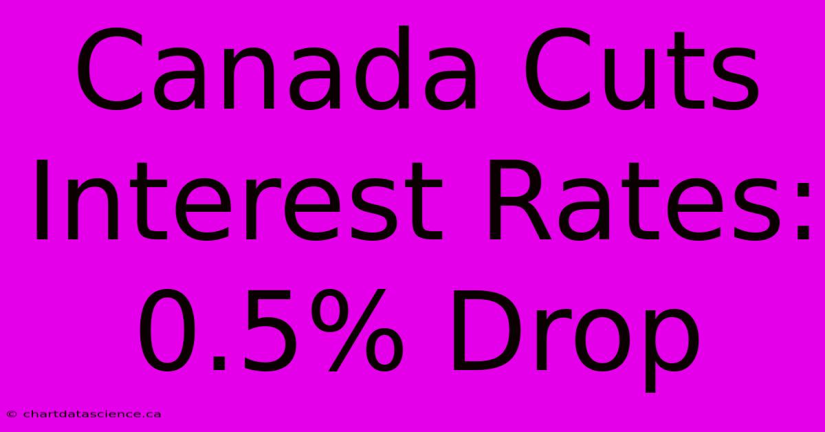 Canada Cuts Interest Rates: 0.5% Drop