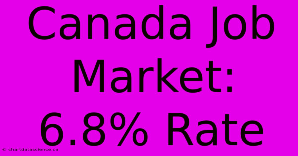 Canada Job Market: 6.8% Rate