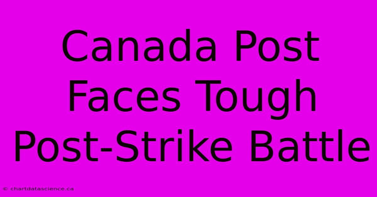 Canada Post Faces Tough Post-Strike Battle