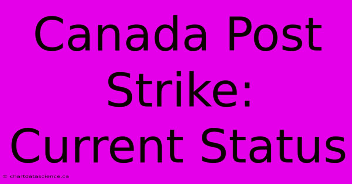 Canada Post Strike: Current Status