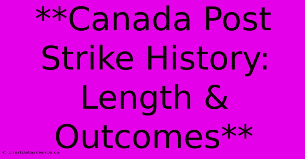 **Canada Post Strike History: Length & Outcomes**