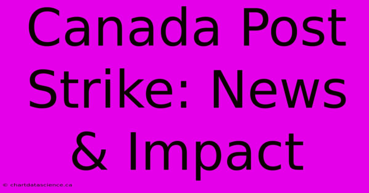 Canada Post Strike: News & Impact