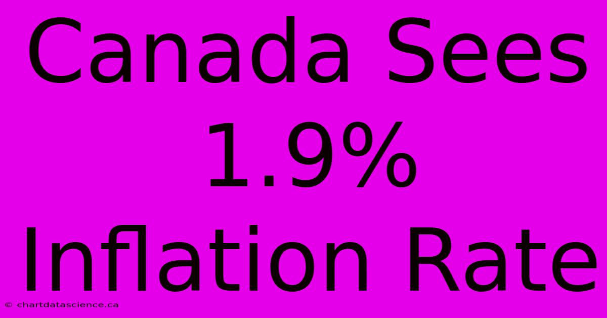 Canada Sees 1.9% Inflation Rate