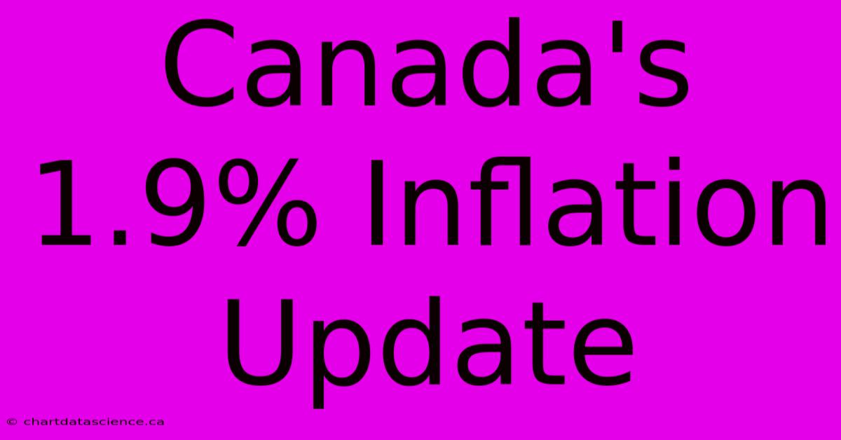 Canada's 1.9% Inflation Update