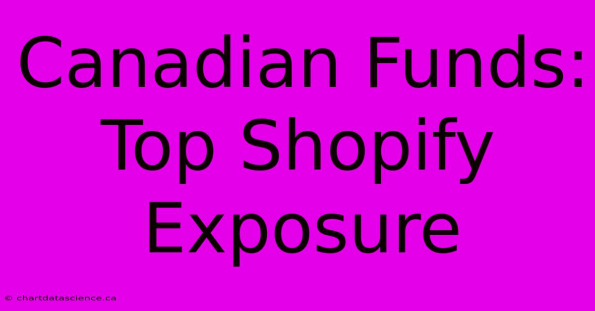 Canadian Funds: Top Shopify Exposure