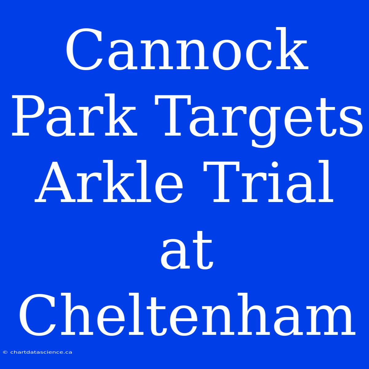 Cannock Park Targets Arkle Trial At Cheltenham