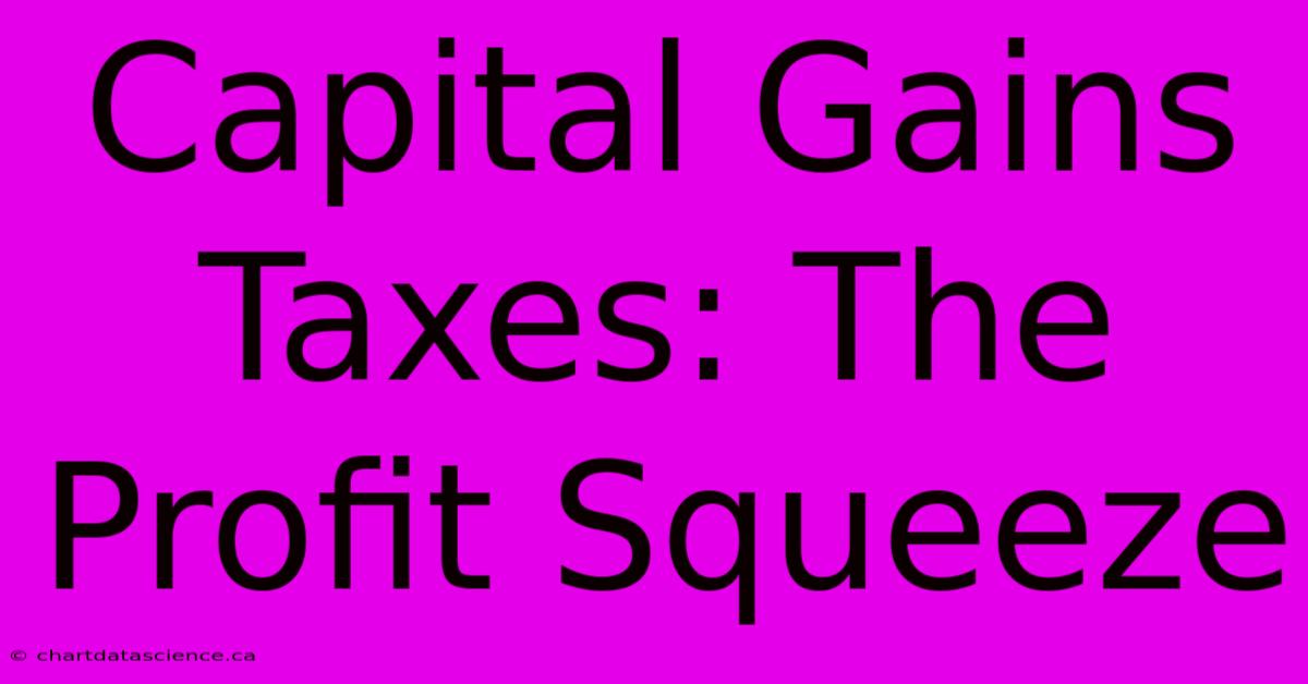 Capital Gains Taxes: The Profit Squeeze 