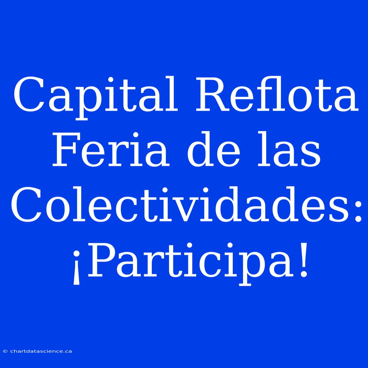 Capital Reflota Feria De Las Colectividades: ¡Participa!