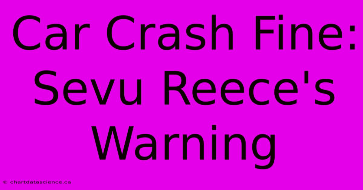 Car Crash Fine: Sevu Reece's Warning