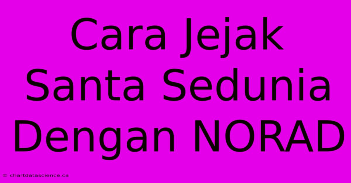 Cara Jejak Santa Sedunia Dengan NORAD