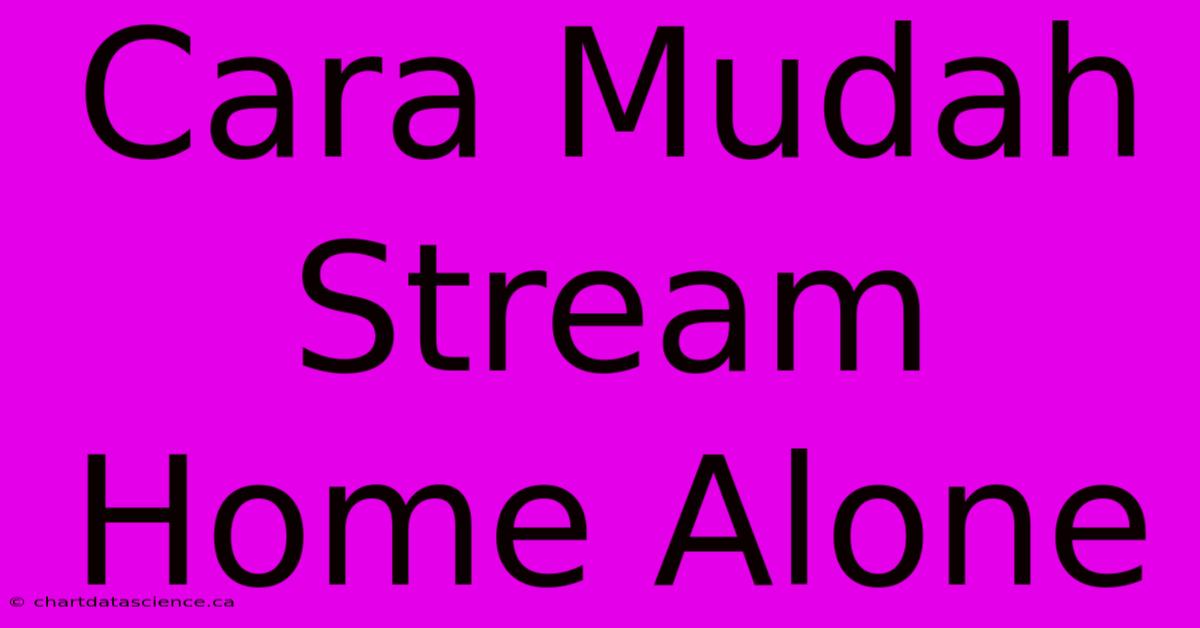 Cara Mudah Stream Home Alone