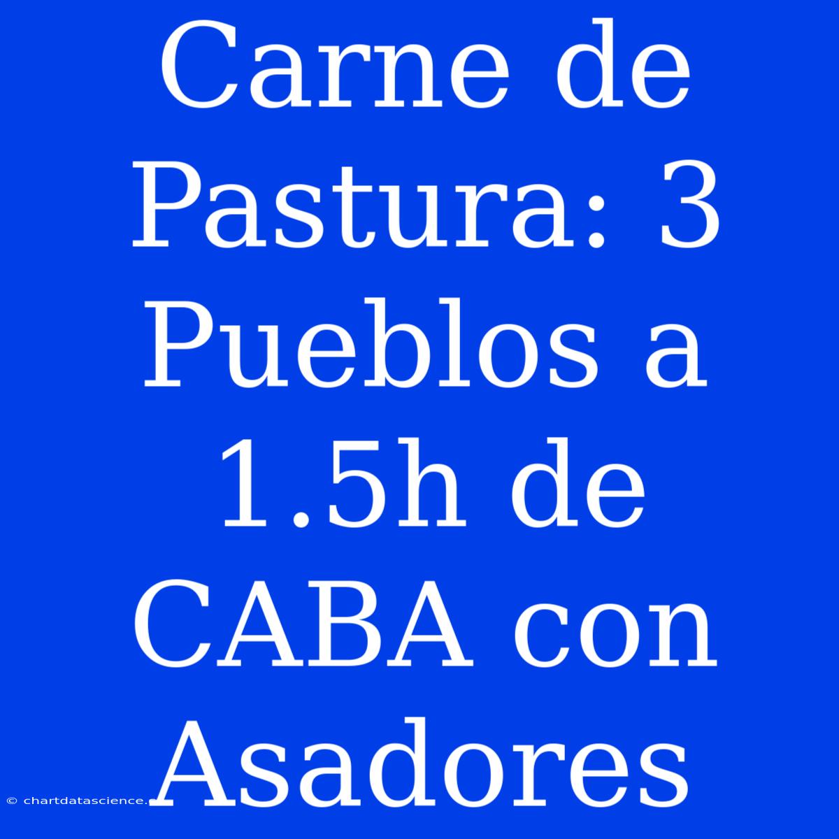 Carne De Pastura: 3 Pueblos A 1.5h De CABA Con Asadores