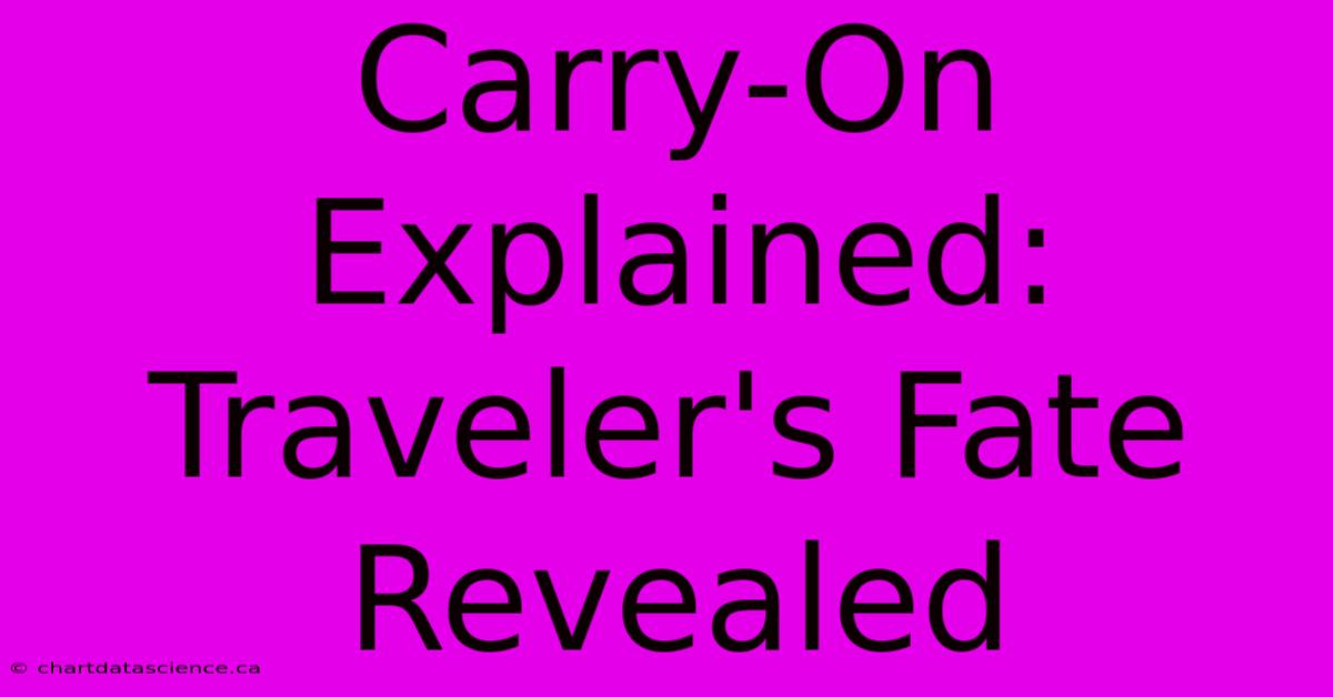 Carry-On Explained: Traveler's Fate Revealed