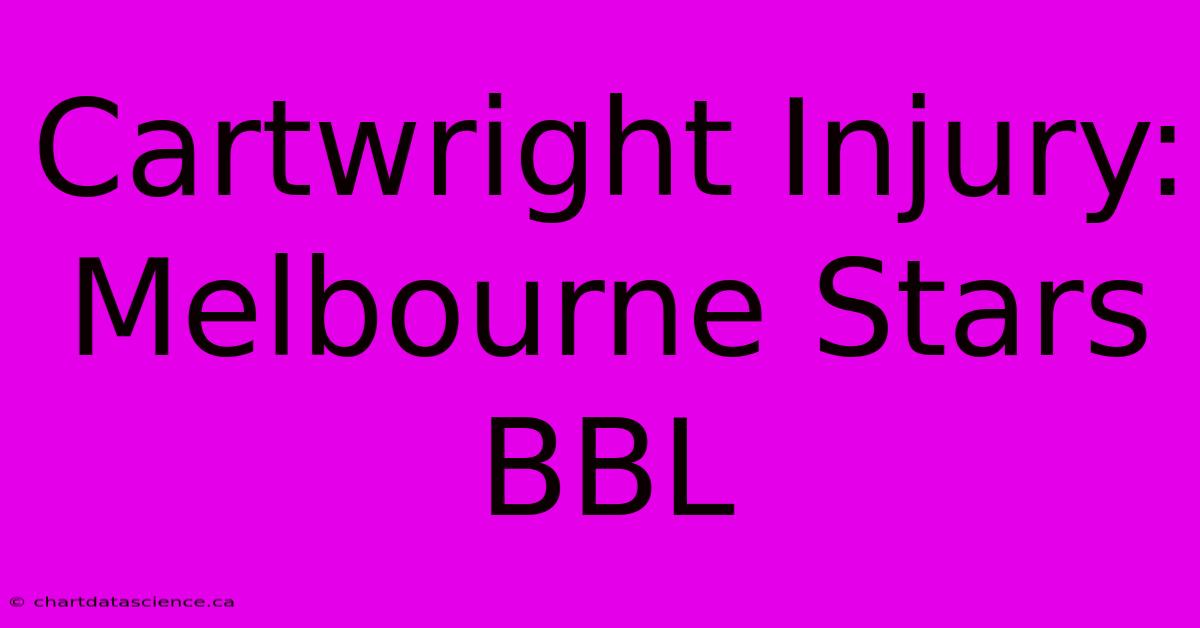 Cartwright Injury: Melbourne Stars BBL