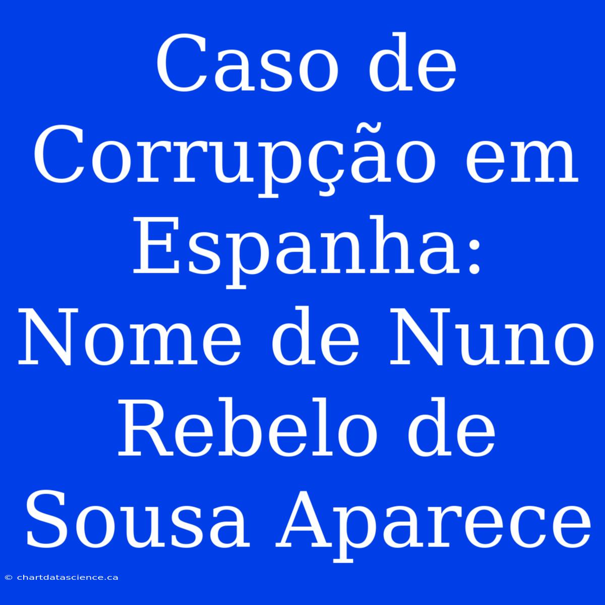 Caso De Corrupção Em Espanha: Nome De Nuno Rebelo De Sousa Aparece