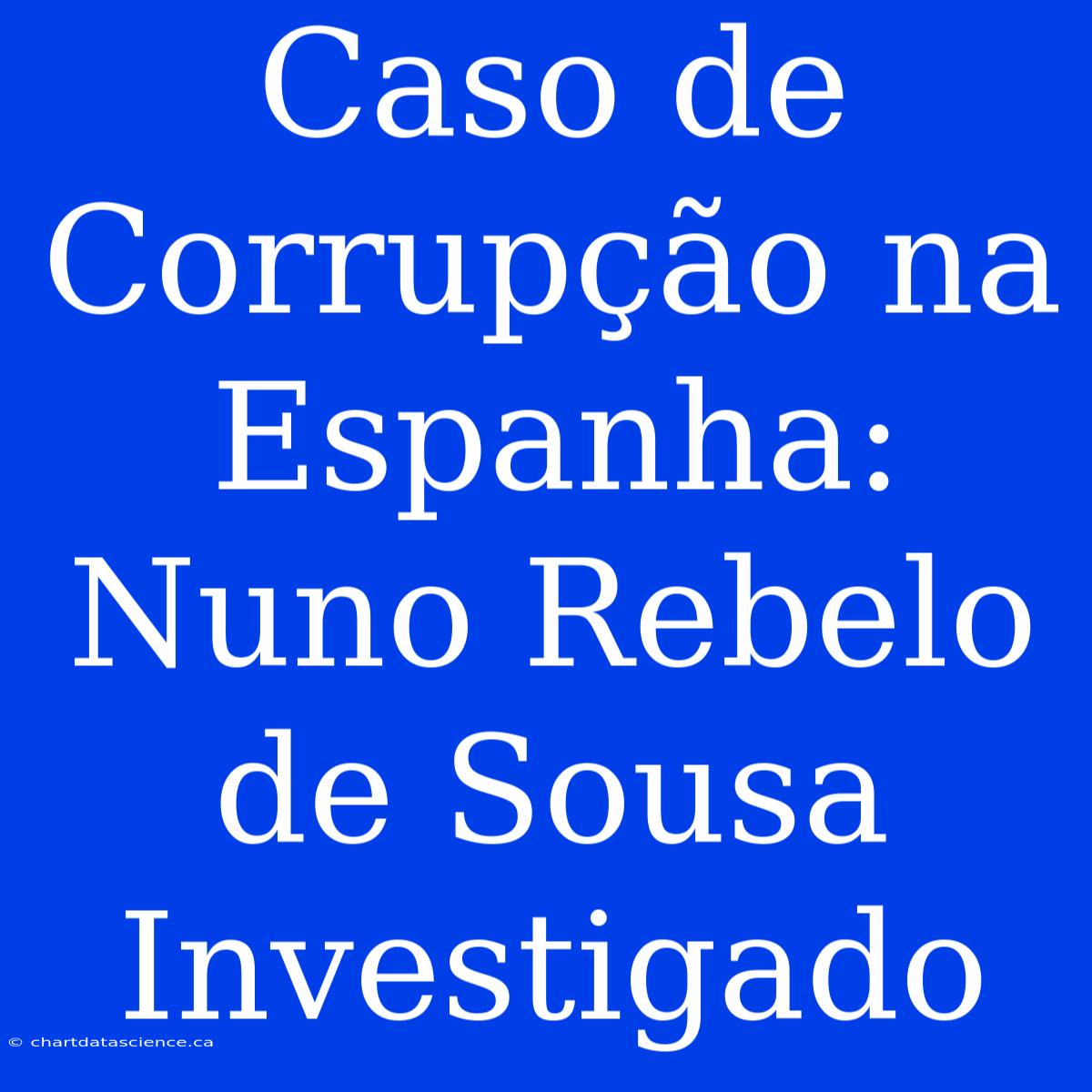 Caso De Corrupção Na Espanha: Nuno Rebelo De Sousa Investigado