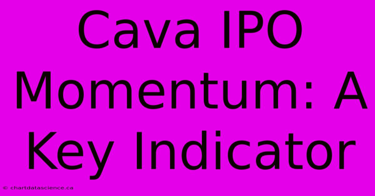 Cava IPO Momentum: A Key Indicator