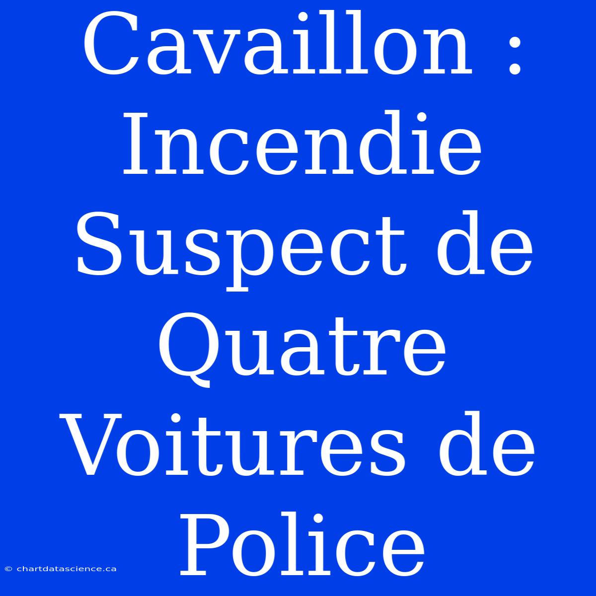 Cavaillon : Incendie Suspect De Quatre Voitures De Police