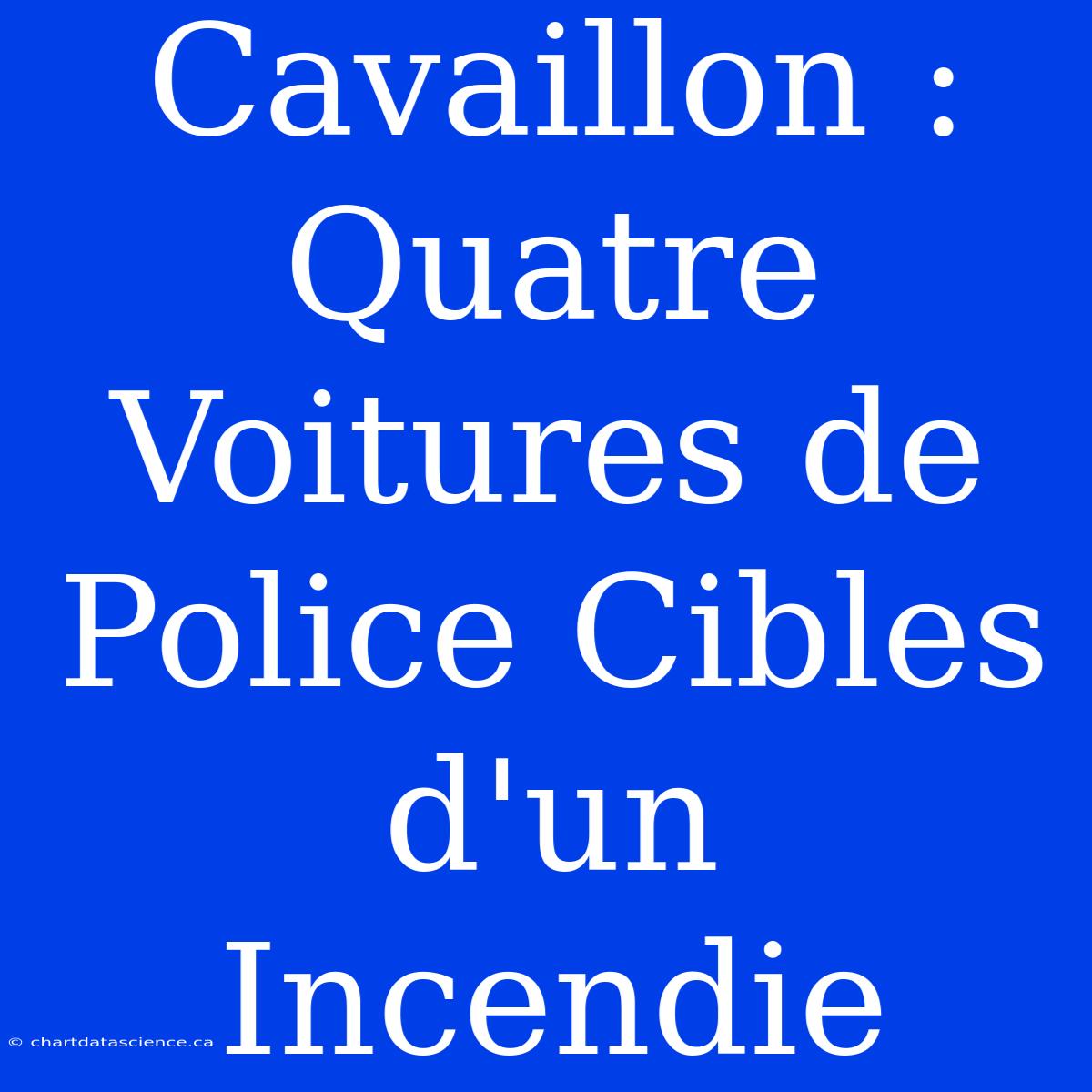 Cavaillon : Quatre Voitures De Police Cibles D'un Incendie