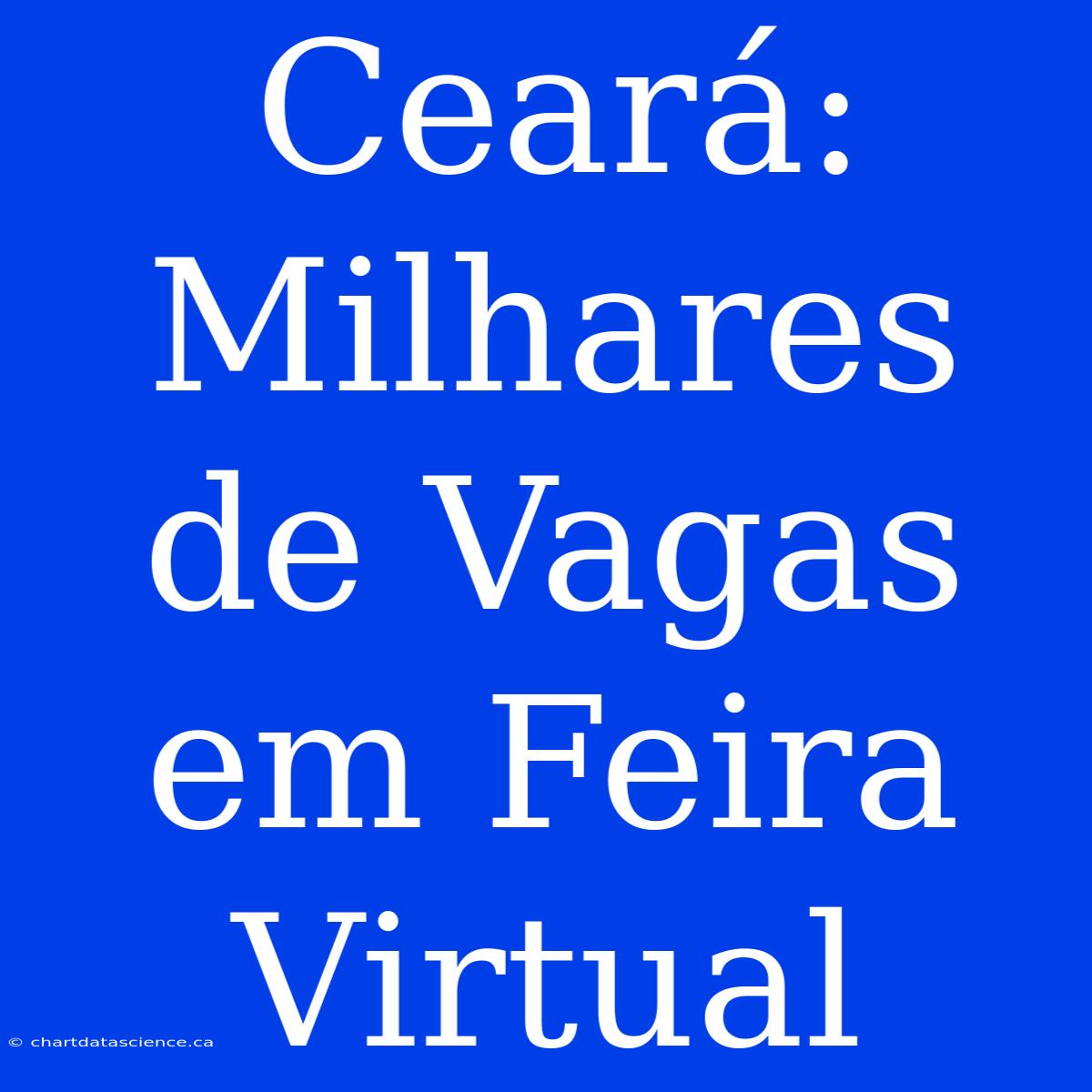 Ceará: Milhares De Vagas Em Feira Virtual