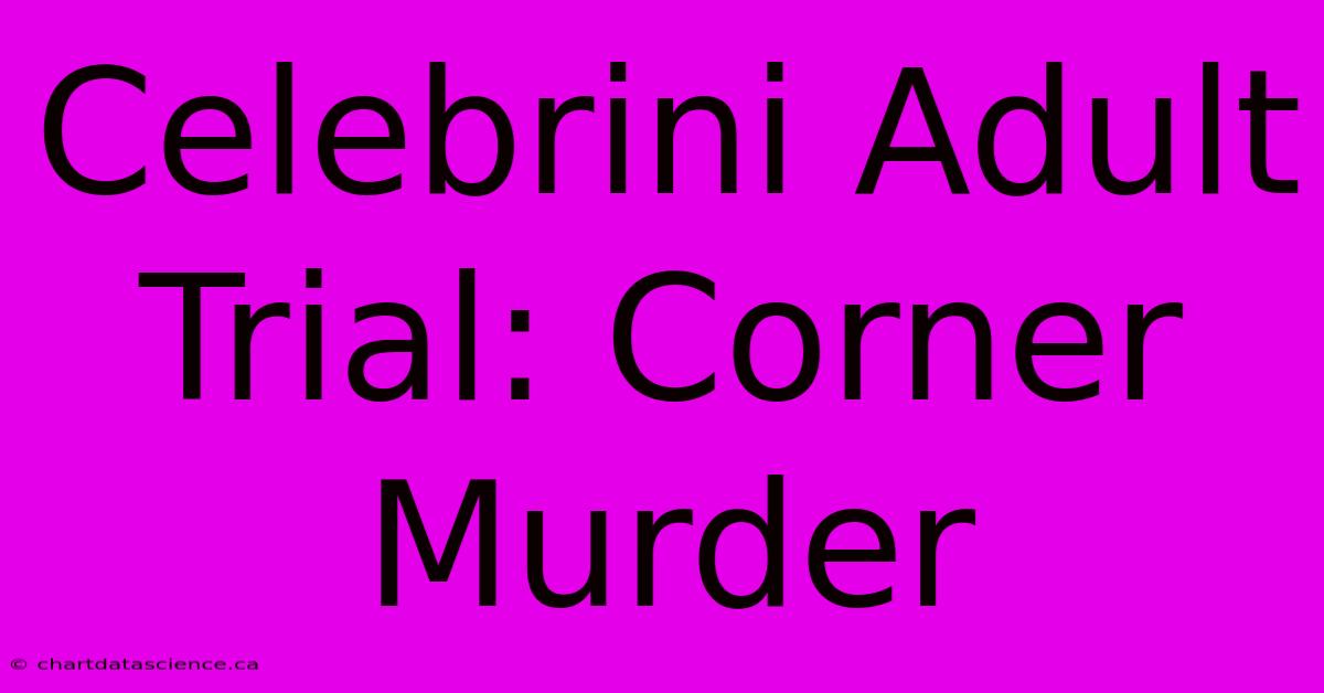 Celebrini Adult Trial: Corner Murder