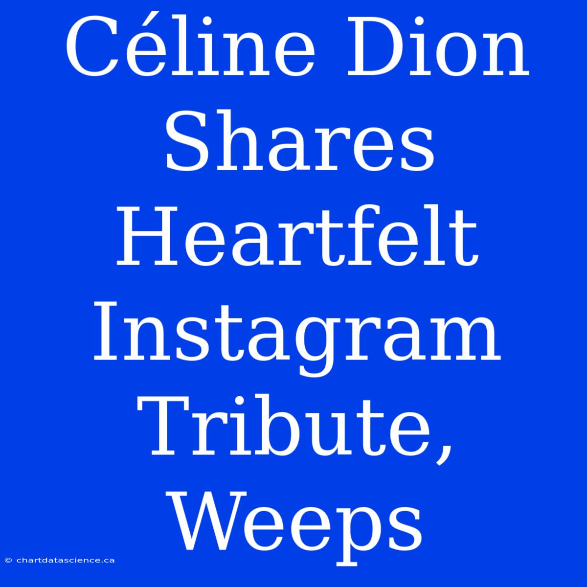 Céline Dion Shares Heartfelt Instagram Tribute, Weeps