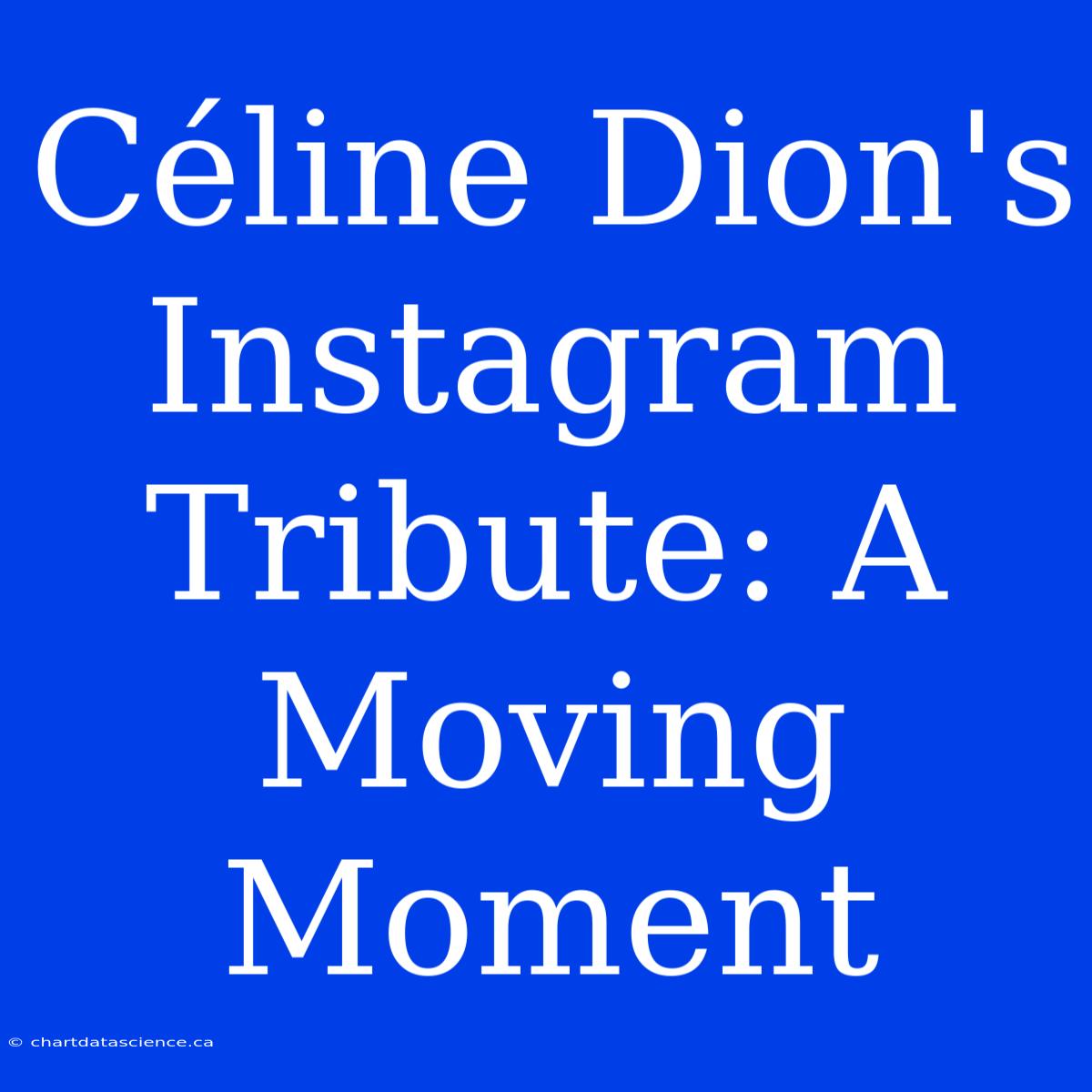 Céline Dion's Instagram Tribute: A Moving Moment