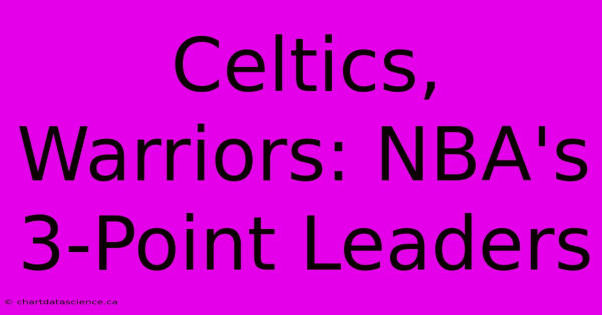 Celtics, Warriors: NBA's 3-Point Leaders 