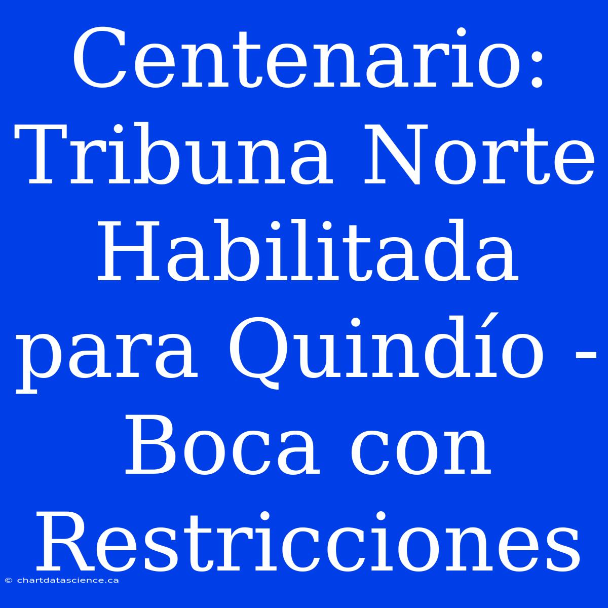 Centenario: Tribuna Norte Habilitada Para Quindío - Boca Con Restricciones