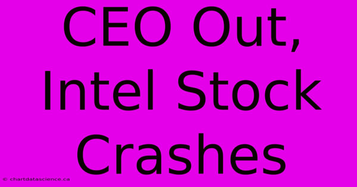 CEO Out, Intel Stock Crashes