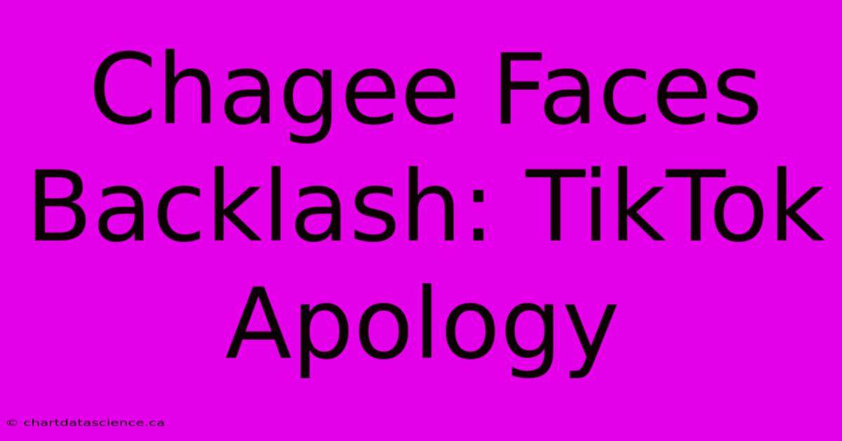 Chagee Faces Backlash: TikTok Apology