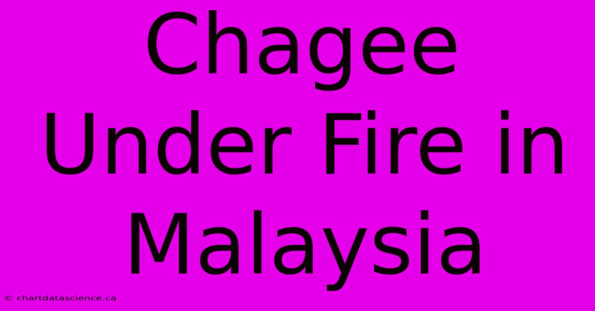 Chagee Under Fire In Malaysia